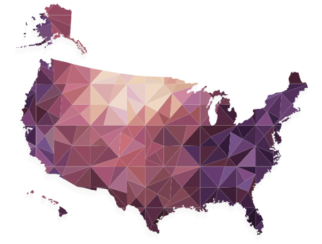 United States Abstract Map